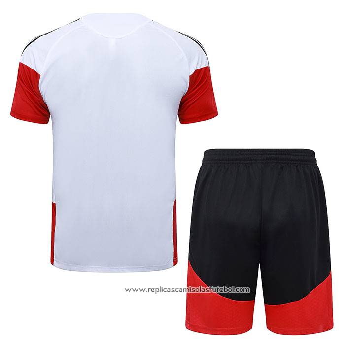 Fato de Treino Alemanha 2025-2026 Manga Curta Branco - Calcas Curta